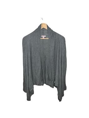 Merona Sweater Open Hi-Lo Fit Gray Size M